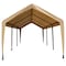 Impact Canopy Heavy Duty Carort 10In8 FT x20In, 8 Legs, Steel Pipes, Tan Cover with Leg Skirts 070018009 - alternate 1